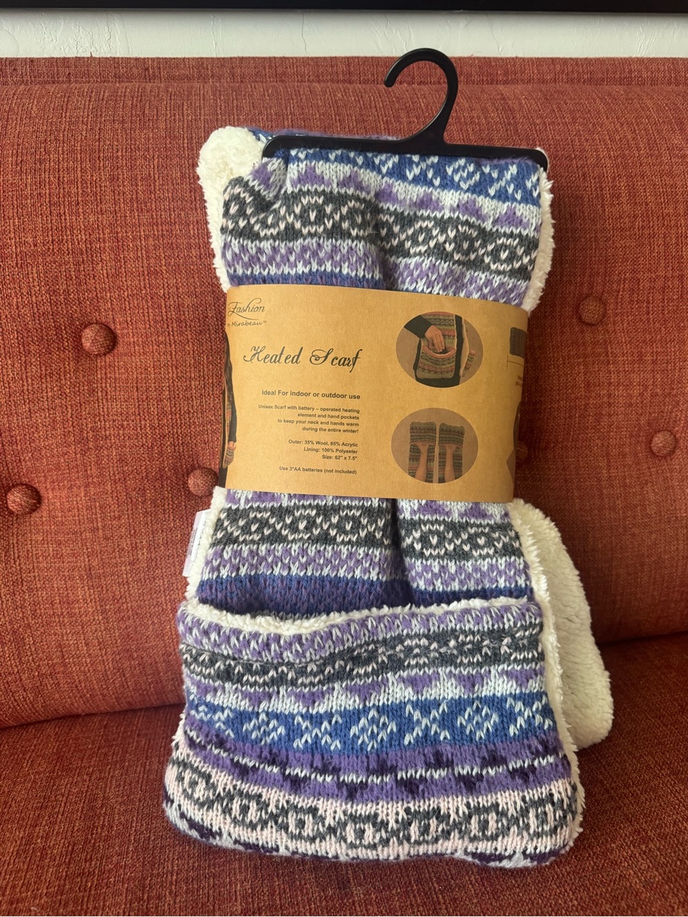 Hallmark Store- Fashion by Mirabeau Heated Scarf/Hand Warmer